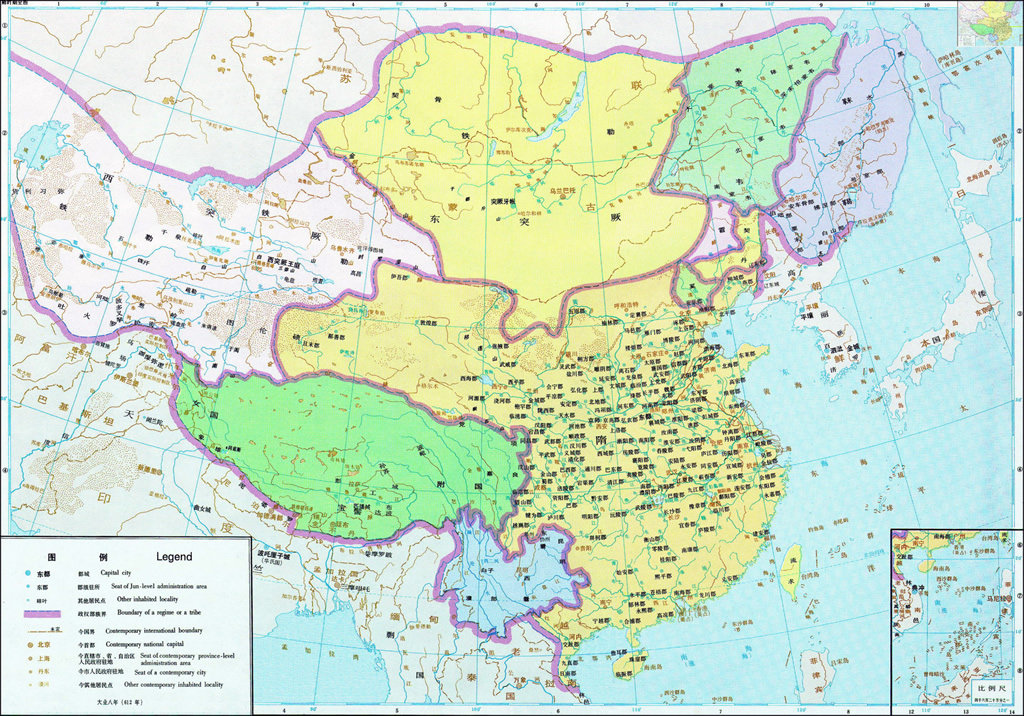 隋朝地图全图高清版预览图