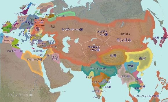 蒙古帝国扩张地图 日文版预览图5