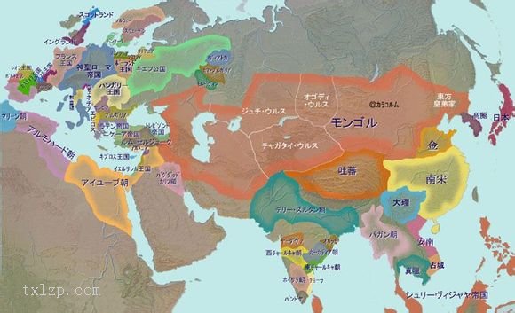 蒙古帝国扩张地图 日文版预览图4