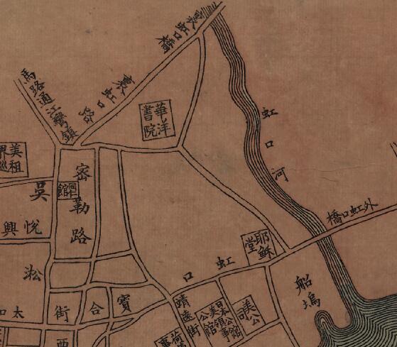 1884年点石斋上海城厢租界全图预览图3