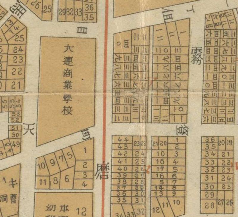 1918年大连市街全圖预览图1