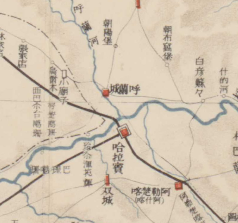 1901年《最新满洲图》附交通解说预览图1