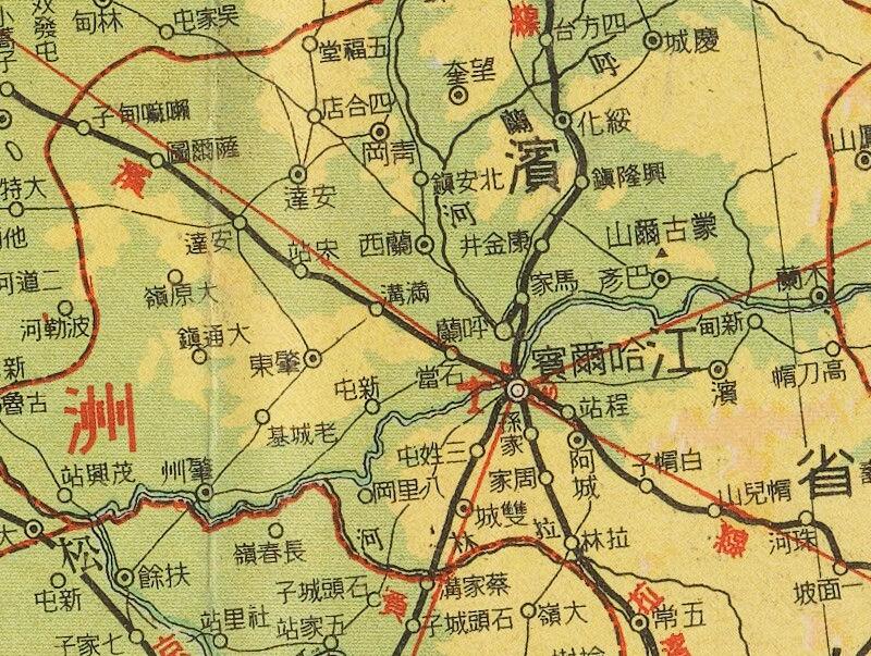 1937年《满洲北支最新大地图》预览图1