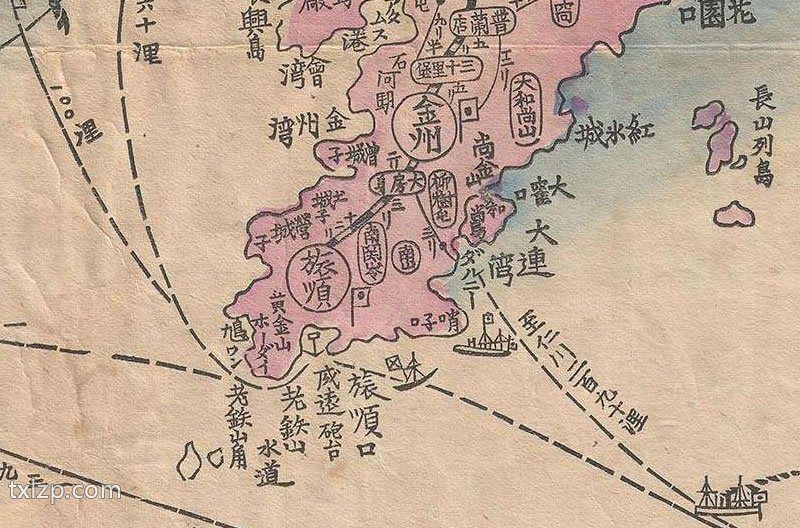 1904年日露战斗地图预览图1