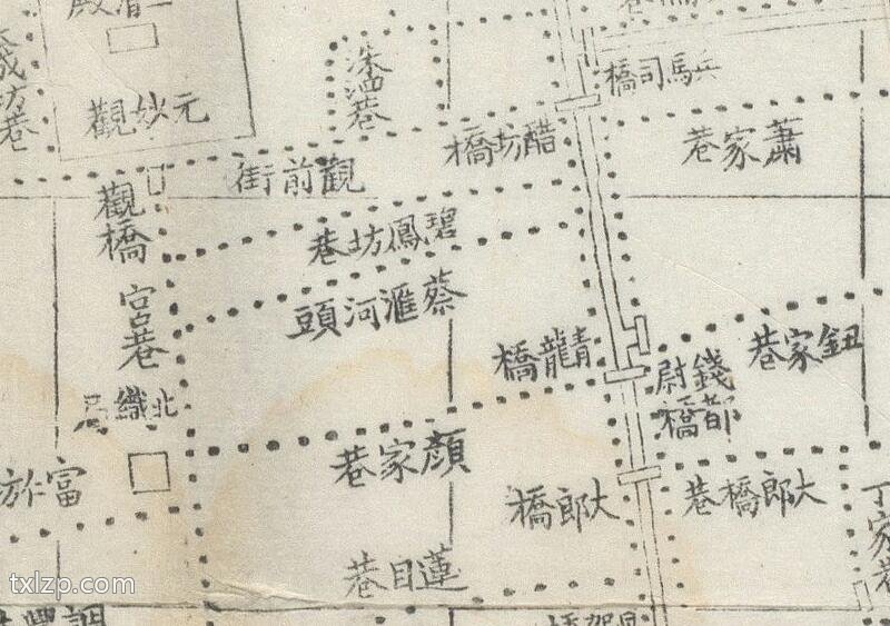 清朝末期《苏城厢图》预览图2