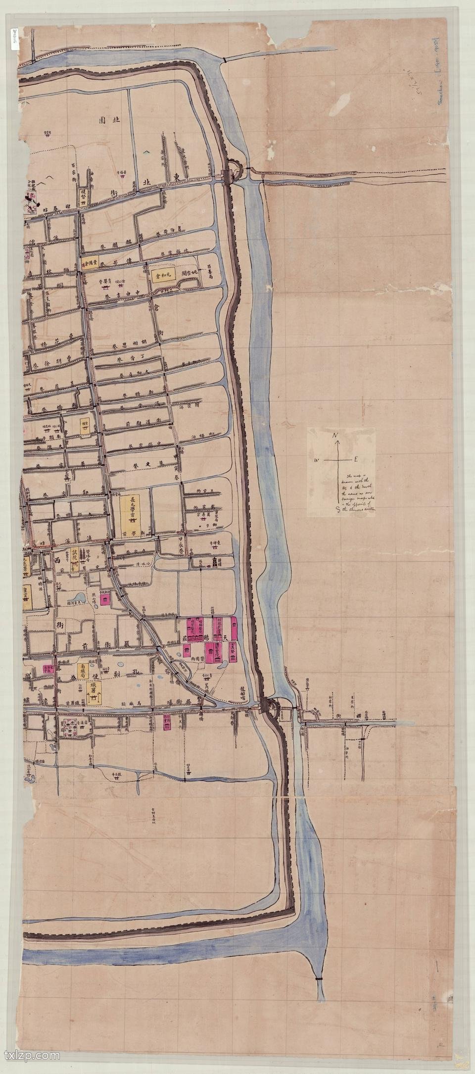 1900年代苏州城地图预览图2