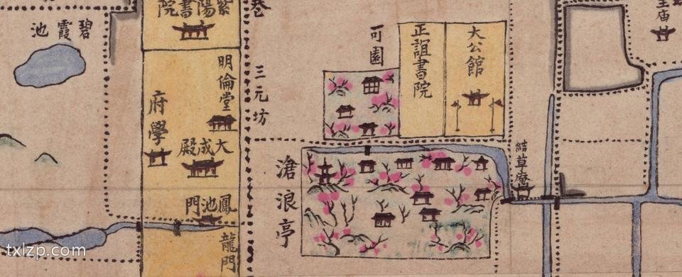 1900年代苏州城地图预览图