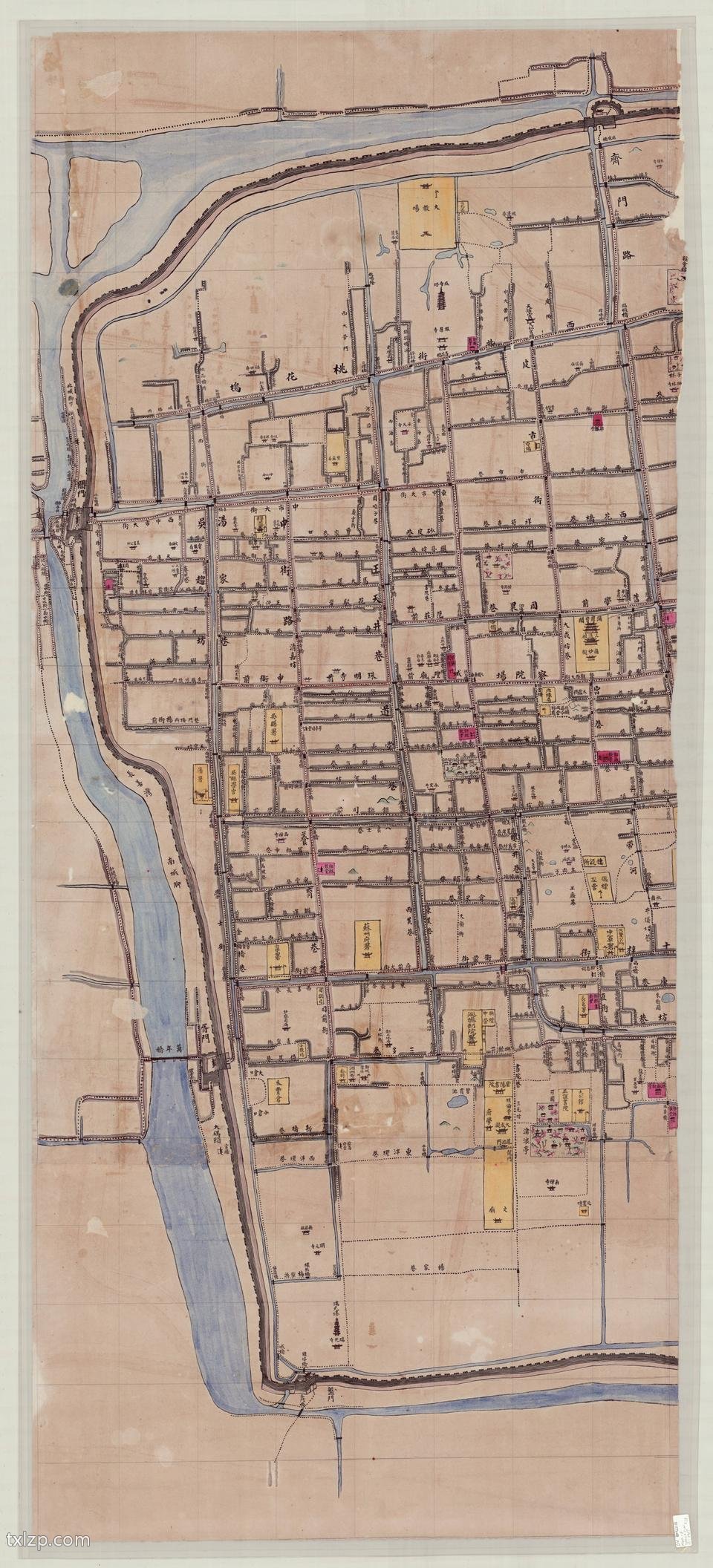 1900年代苏州城地图预览图1