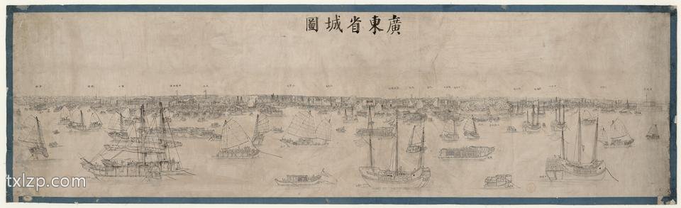 18世纪晚期《广东省城图》预览图