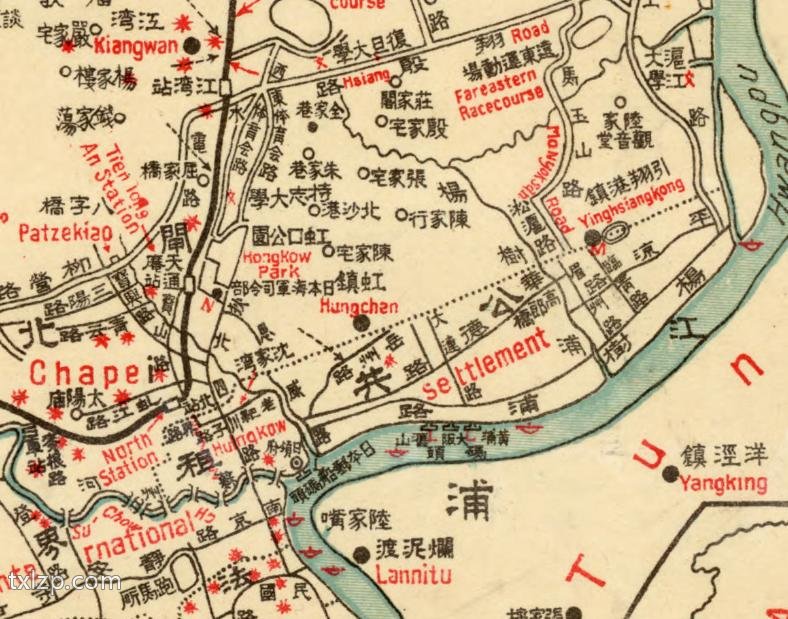 1932年上海《暴日侵沪战区地图》预览图1