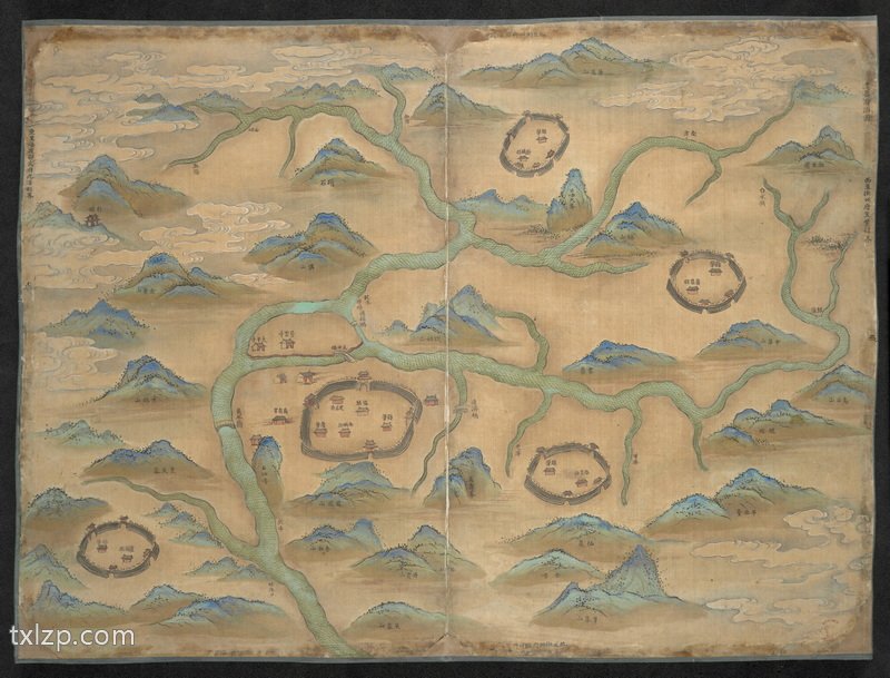 1682年《江西十三府道里图》预览图1