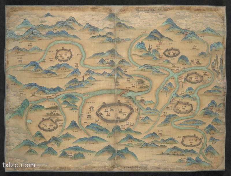 1682年《江西十三府道里图》预览图4