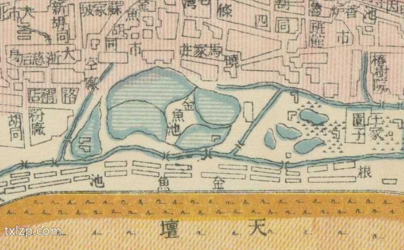 1939年《北京游乐观光市街展图》预览图2