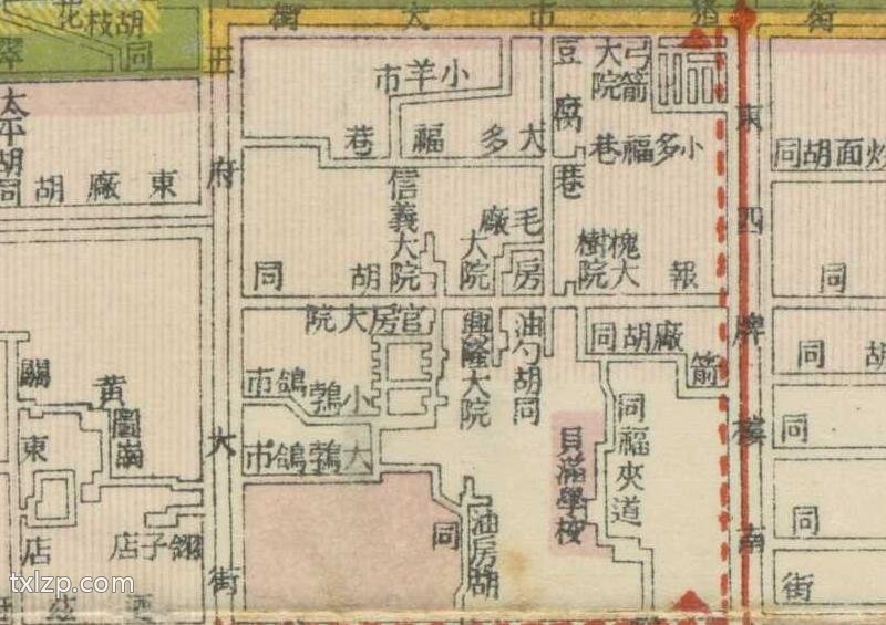 1939年《北京游乐观光市街展图》预览图1