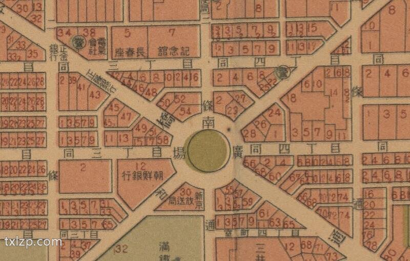 1935年《最新地番入新京市街地图》预览图1