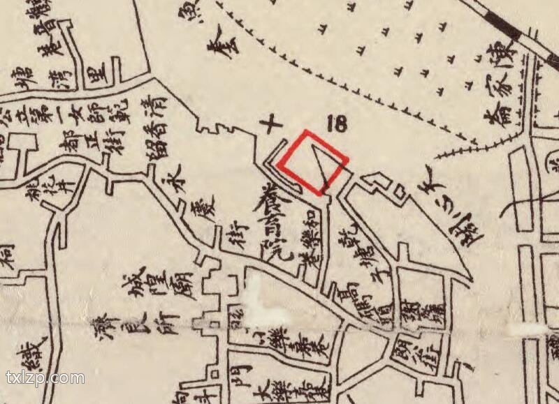 1930年长沙《湖南省城内外详细图》预览图3