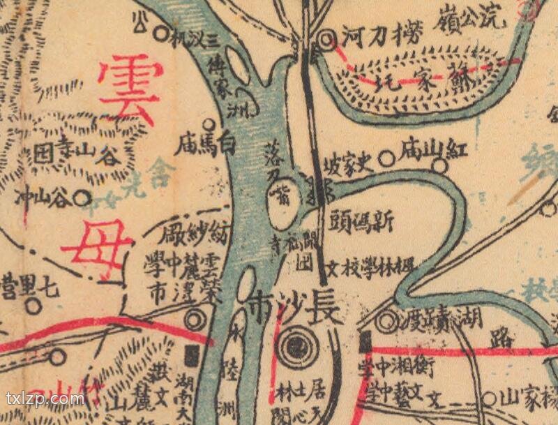 1946年《最新长沙县图》预览图2