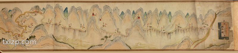 1750年《陕境蜀道图》预览图1