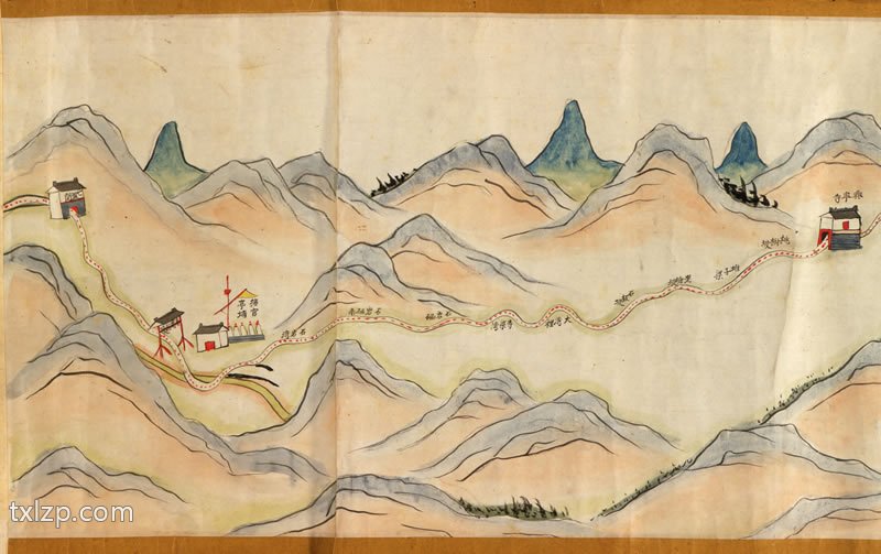 1750年《陕境蜀道图》预览图