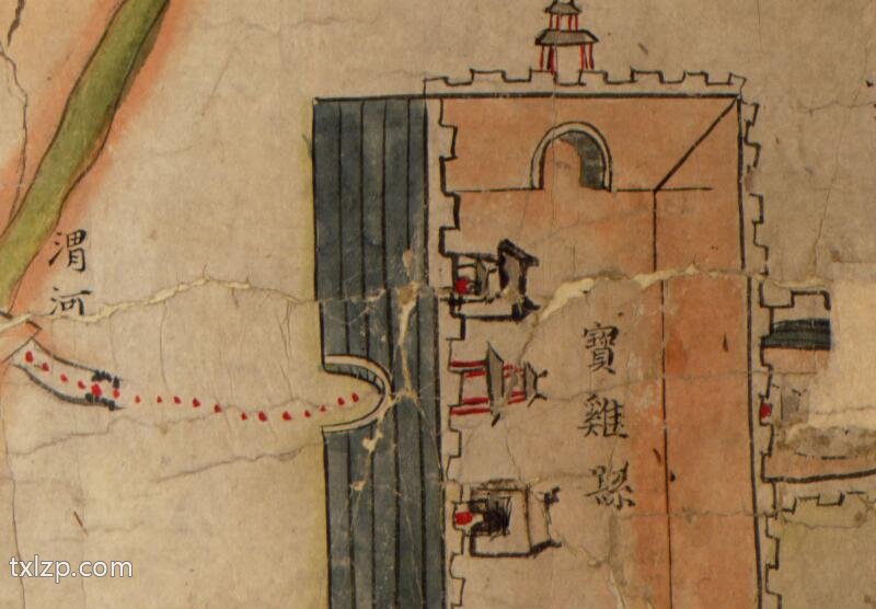 1750年《陕境蜀道图》预览图3