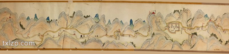 1750年《陕境蜀道图》预览图2