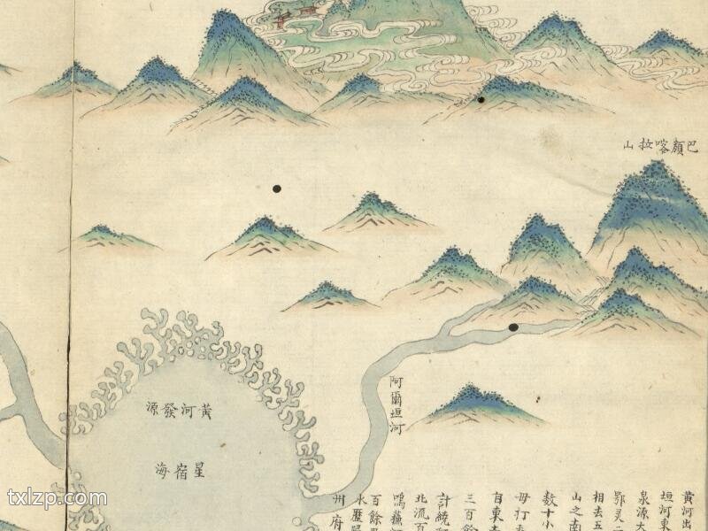 1824年《六省黄河埽坝河道全图》预览图1