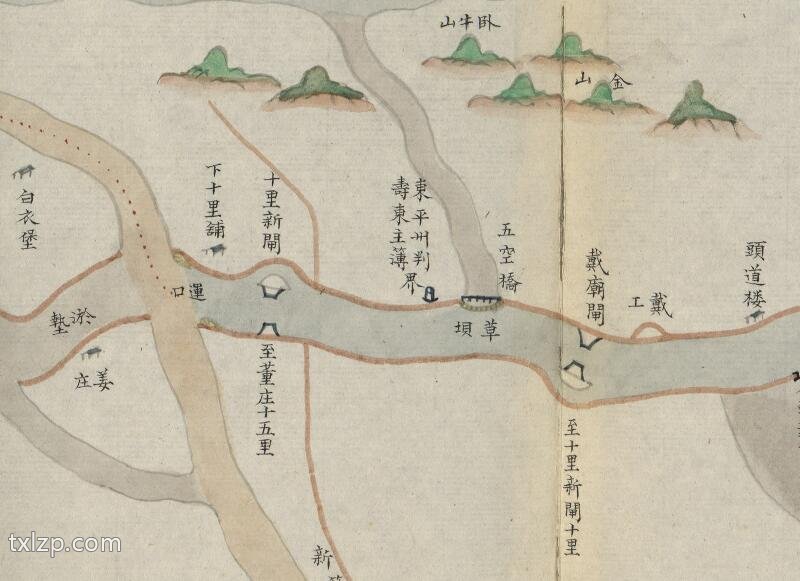1855年《山东通省运河情形全图》预览图2