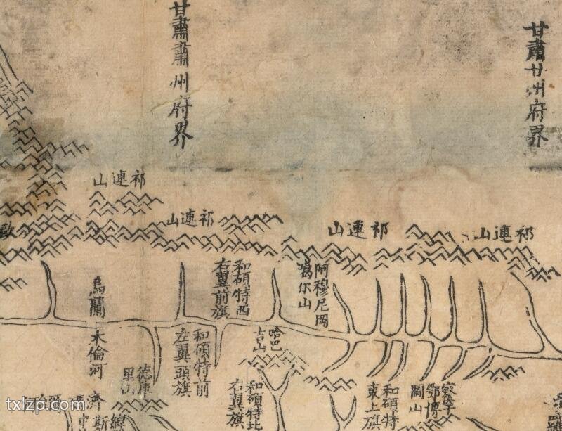 1864年《嘉峪关外安西青海合图》预览图1