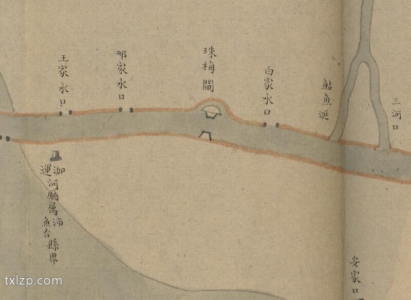 1876年运泇捕上下泉六厅光绪二年抢修工程咨估图预览图2