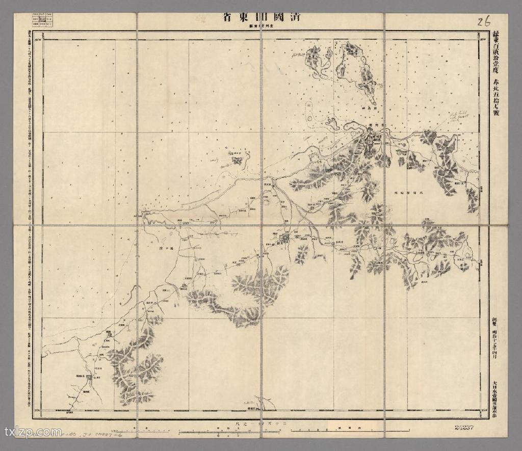 1881年《清国二十万分一图》预览图2