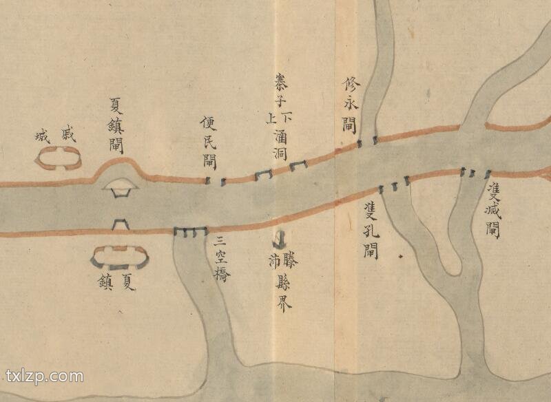 1883年运泇捕上下泉六厅 光绪九年抢修工程咨估图预览图2