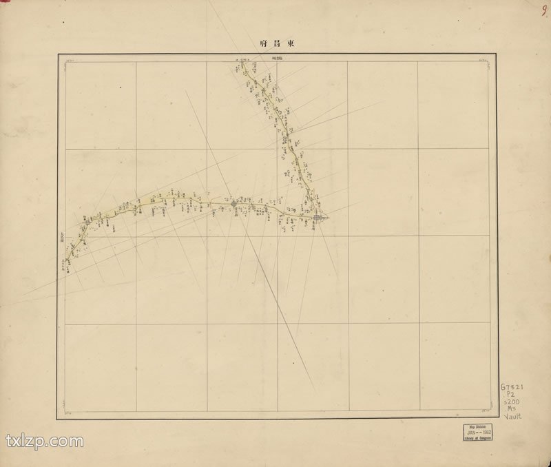 1887年《直隶河南山东山西旅行沿道图》预览图2