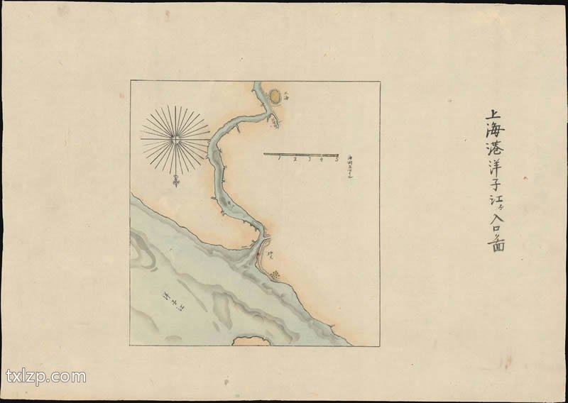 1874《上海港扬子江入口图》预览图