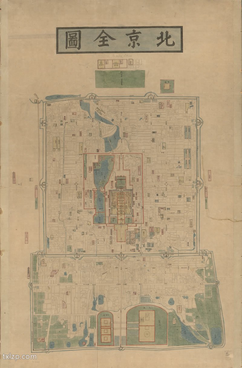 1861-1887年间《北京全图》预览图