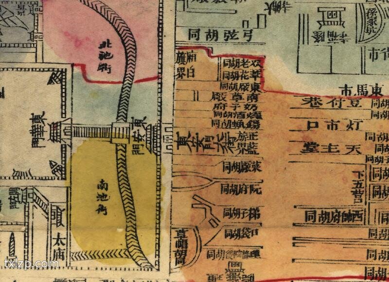 1900年《京城各国暂分界址全图》预览图1