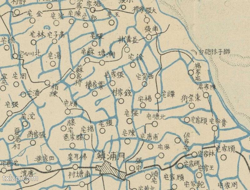 1932年《上海附近要图》预览图3