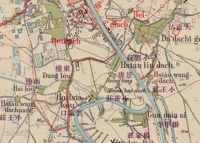 1905年天津地图（英汉双语）预览图2