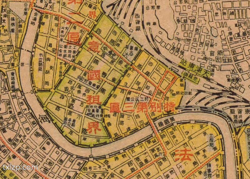 1936年《最新天津全图》预览图1