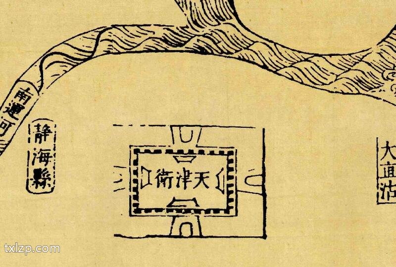 1674年《天津卫城图》预览图1