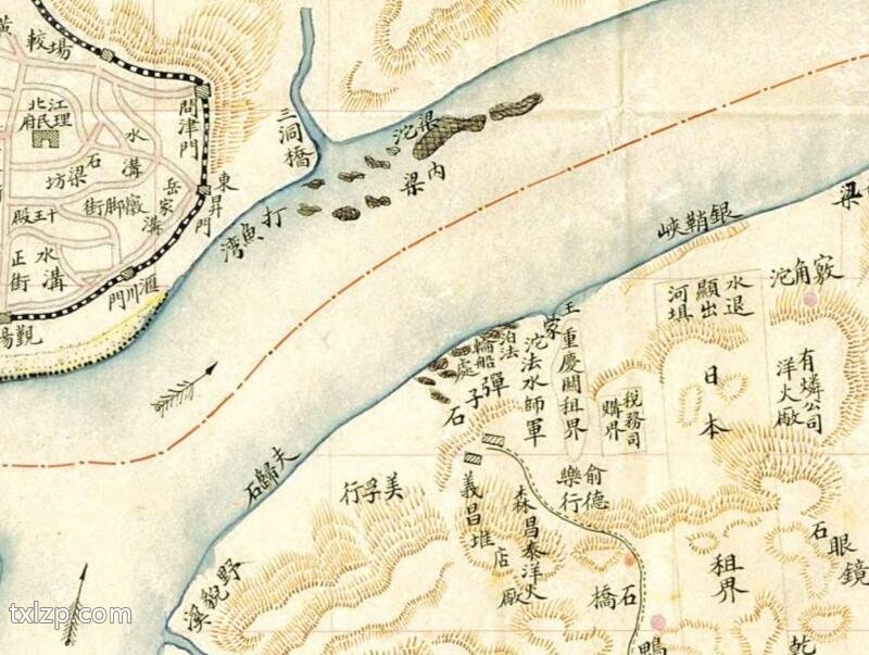 1907年《重庆租界商埠图》预览图3