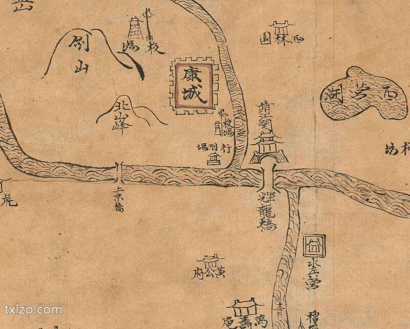 322年东晋《吴郡康城地域图》预览图1