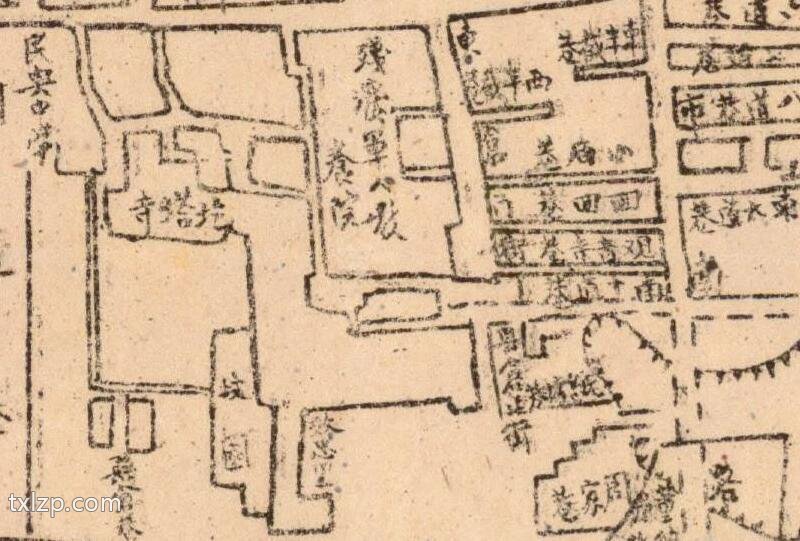 1945年《最新西京市城关图》预览图2