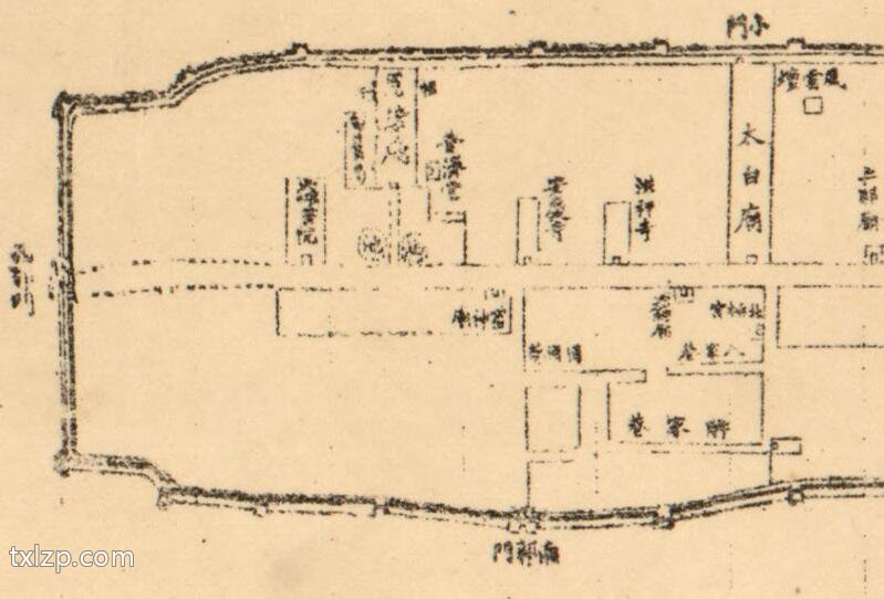 1893年西安《陕西省城图》预览图3
