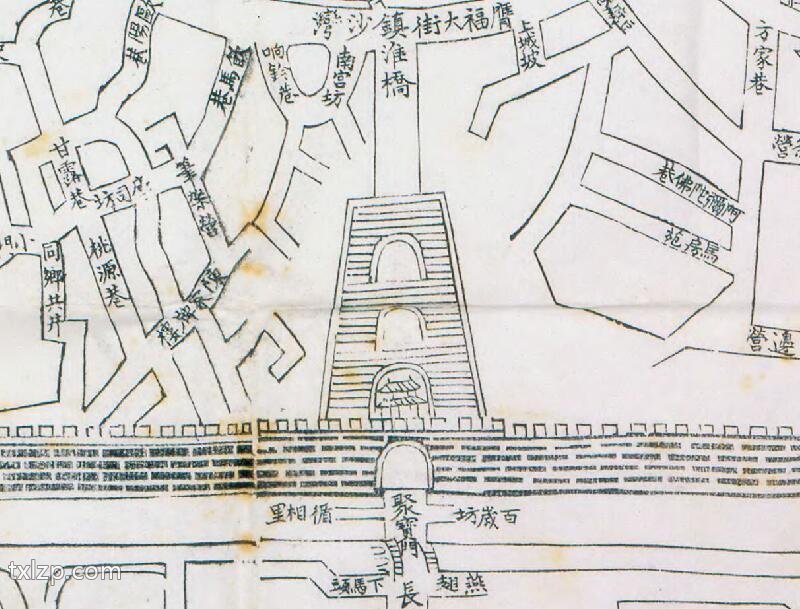 道光年间《金陵省城古迹全图》