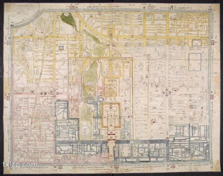 1747年《北京内城图》预览图