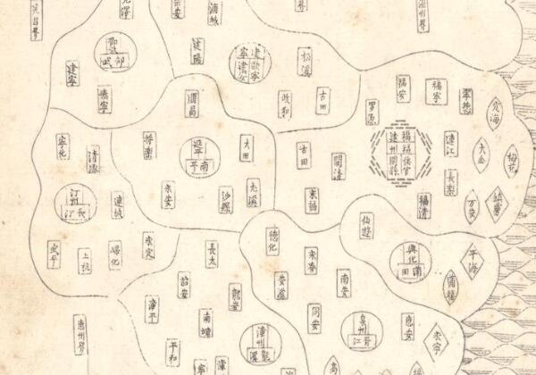 1601年《广舆图》（天地图）缩略图