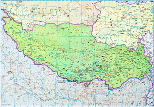 清朝 西藏地图全图缩略图
