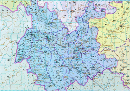 清朝 云南地图全图缩略图