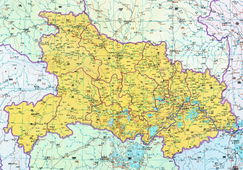 清朝 湖北地图全图缩略图