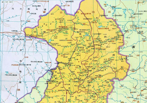 清朝 山西地图全图高清版缩略图